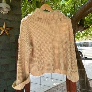 Goodnight Macaroon Retta cropped sweater - cream